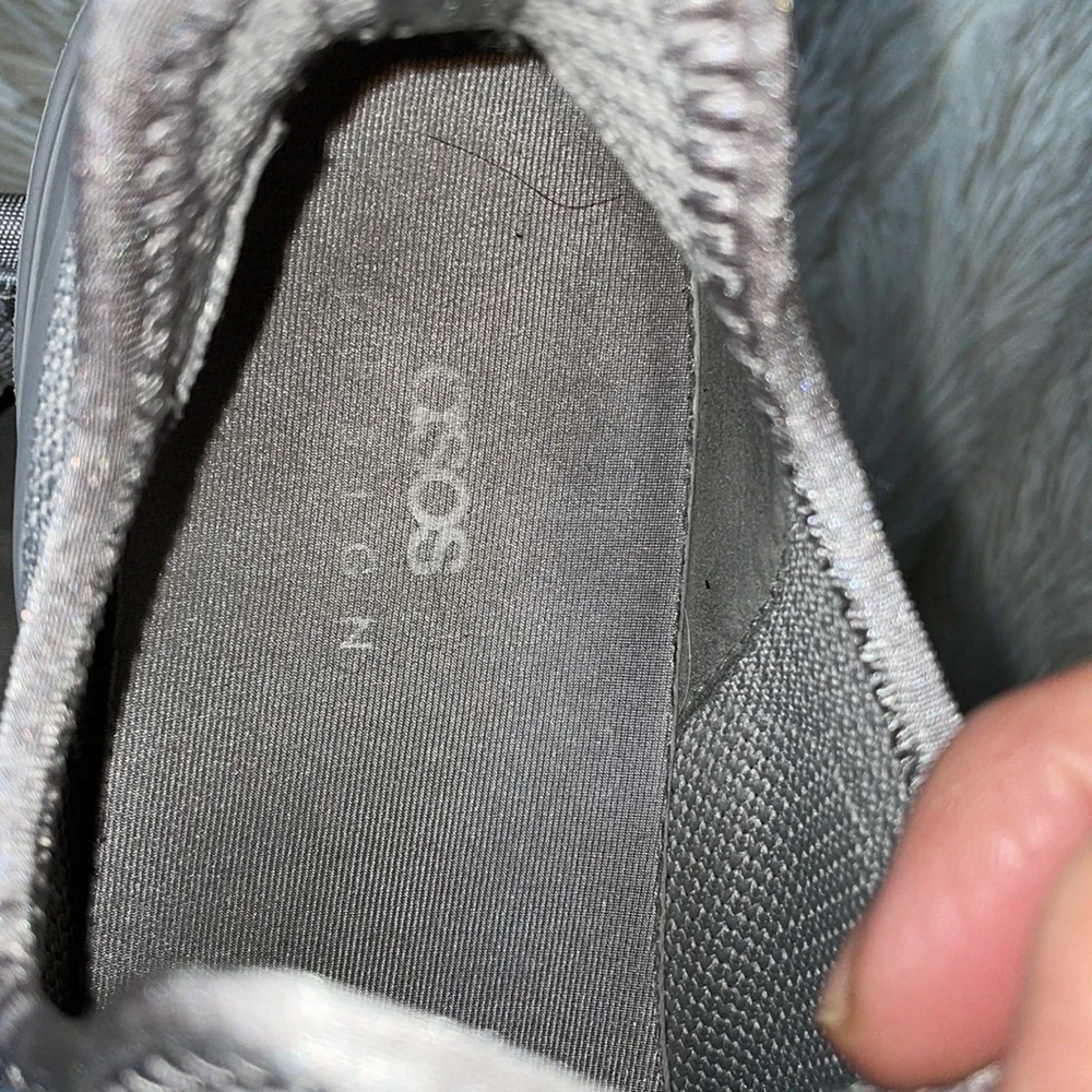ASOS Knitted Gray Chunky Sole Running Sneakers
